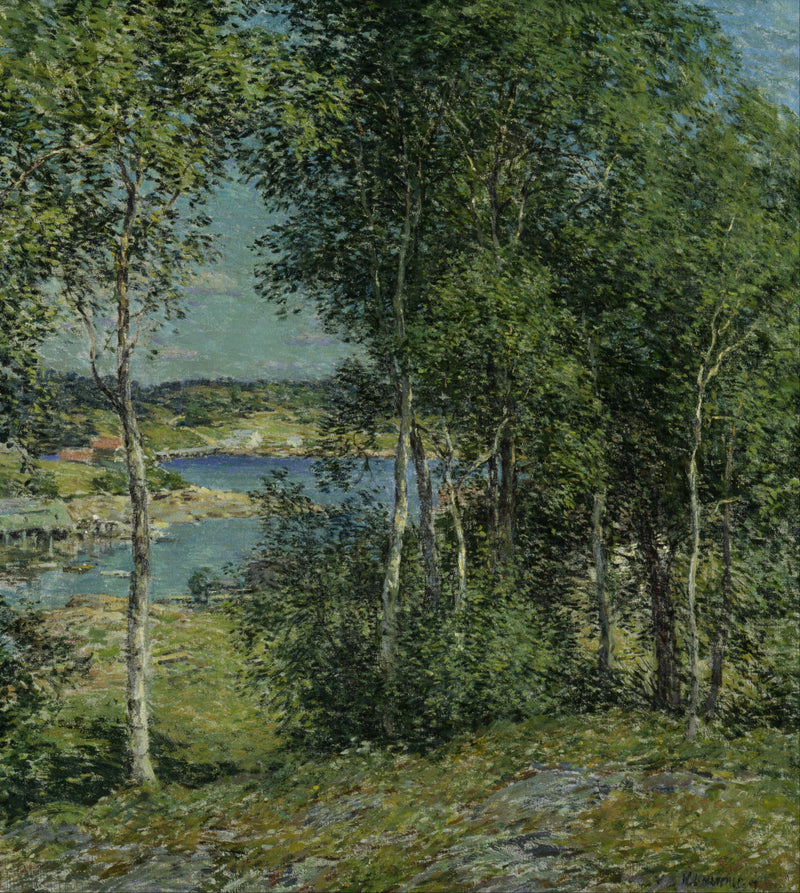 Uma família de bétulas - Willard Metcalf