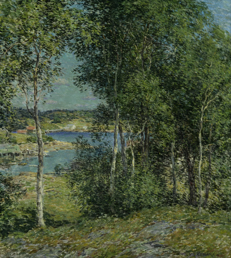 Uma família de bétulas - Willard Metcalf