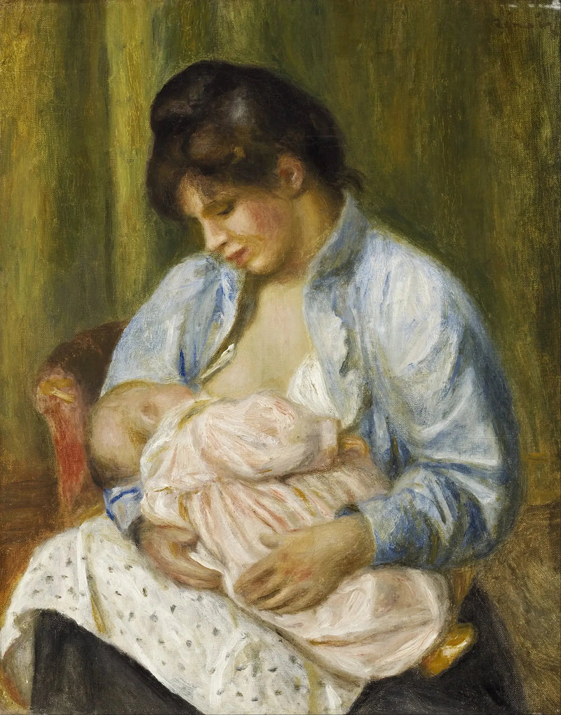 Uma mulher amamentando uma criança - Pierre-Auguste Renoir