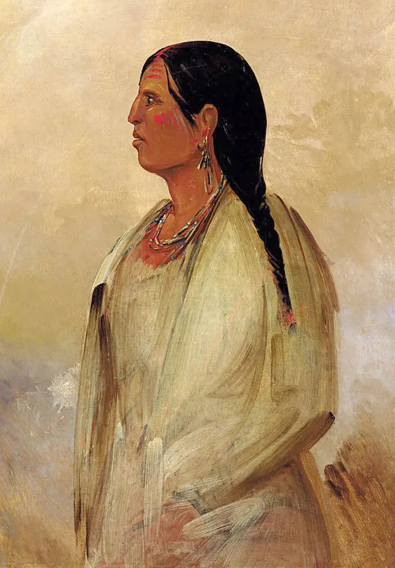 Uma mulher Choctaw - George Catlin