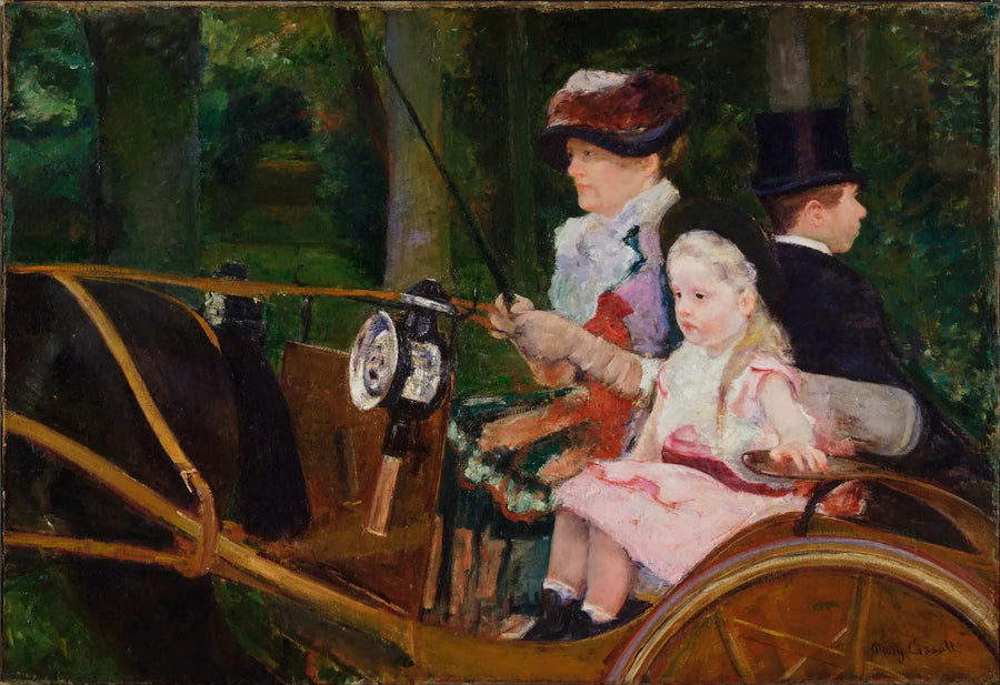 Uma mulher e uma menina ao volante - Mary Cassatt