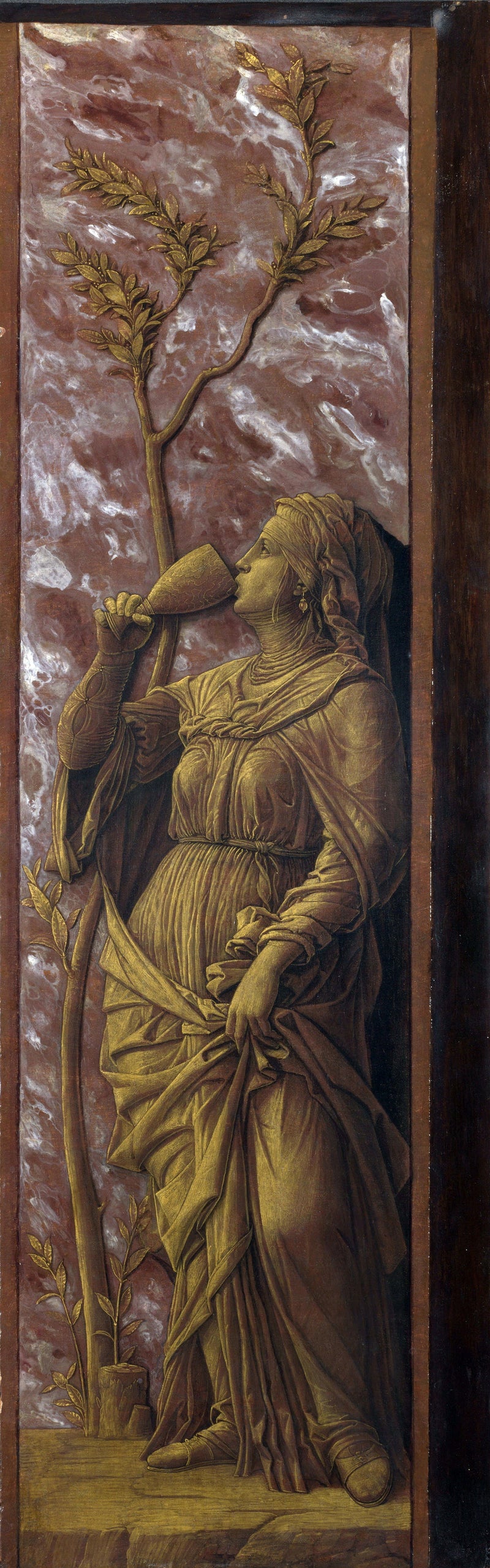Uma mulher bebendo - Andrea Mantegna