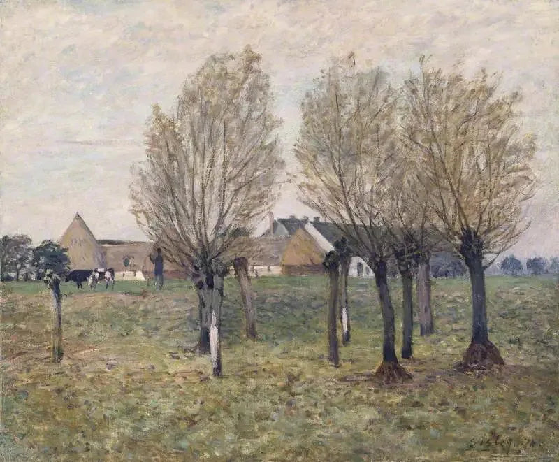 Uma fazenda normanda - Alfred Sisley