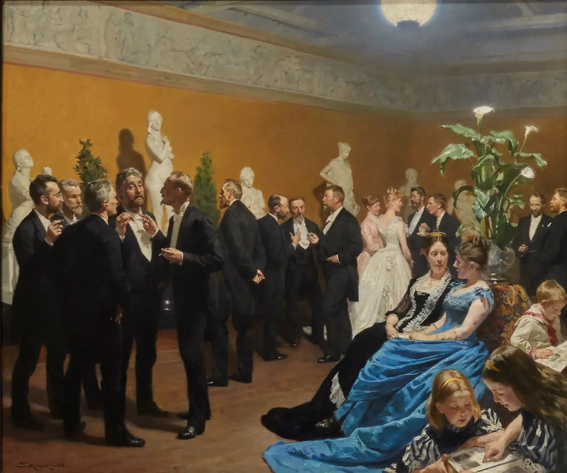 Uma festa na Glyptoteket - Peder Severin Krøyer