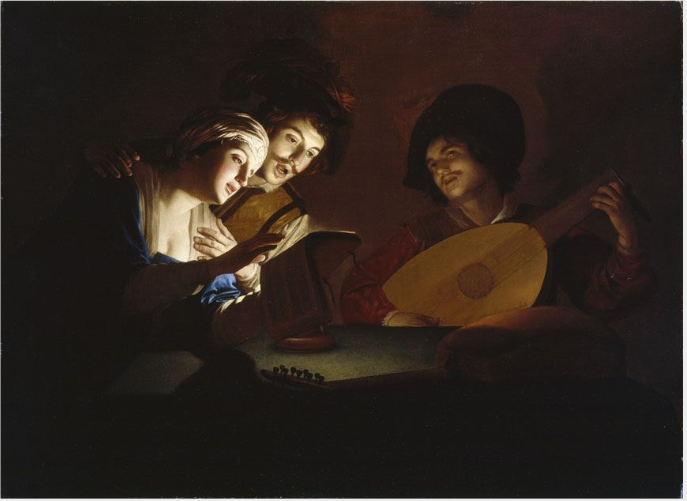 Uma festa musical - Gerrit van Honthorst