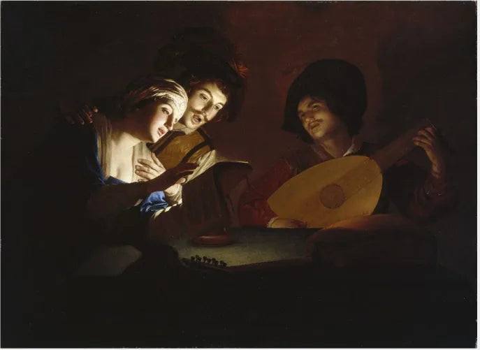 Uma festa musical - Gerrit van Honthorst
