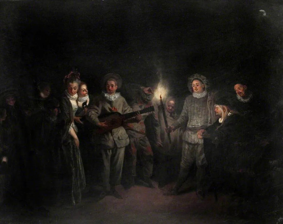 Uma festa musical (O amor no teatro italiano) - Antoine Watteau