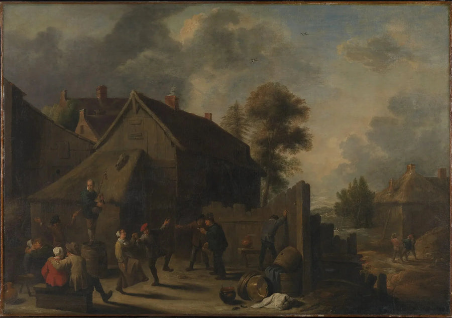 Uma festa rústica - David Teniers o Jovem