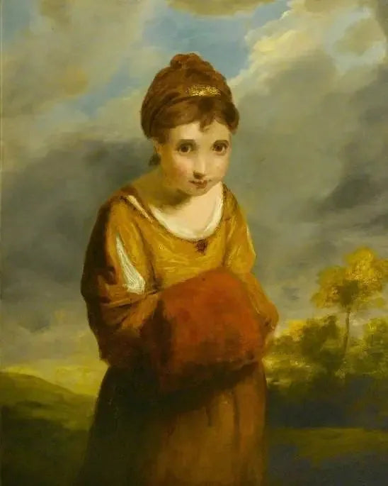 Uma garota com morangos - Joshua Reynolds