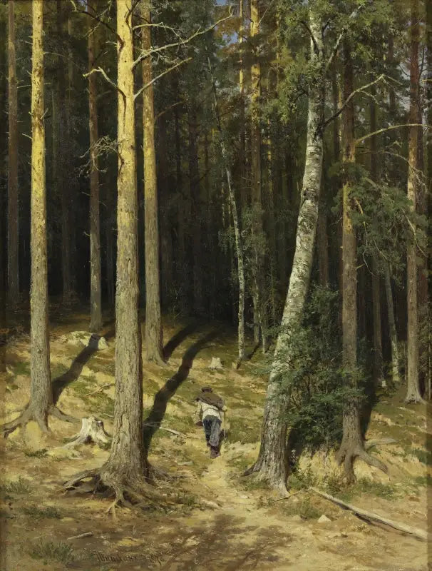 Uma floresta de pinheiros - Ivan Chichkine