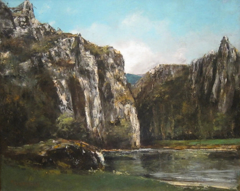Uma garganta no Jura - Gustave Courbet
