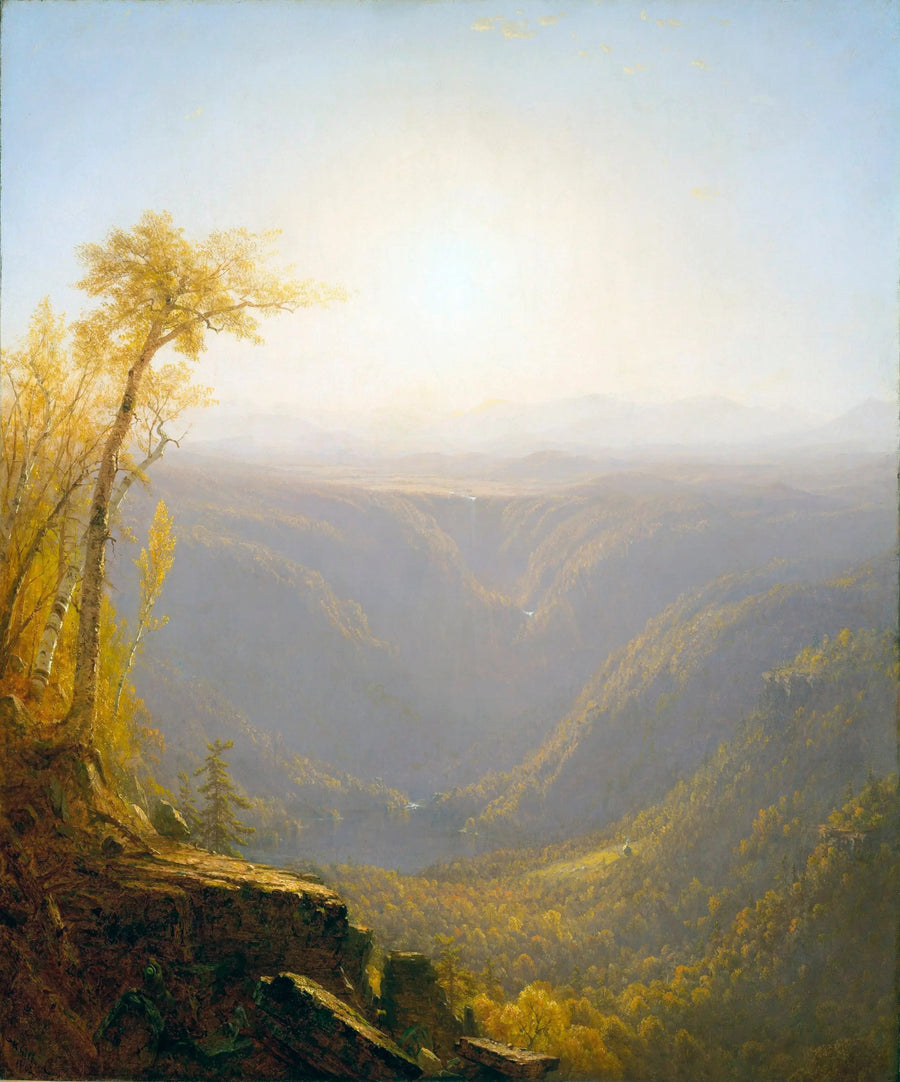 Uma garganta nas montanhas (cravo de Kauterskill) - Sanford Robinson Gifford