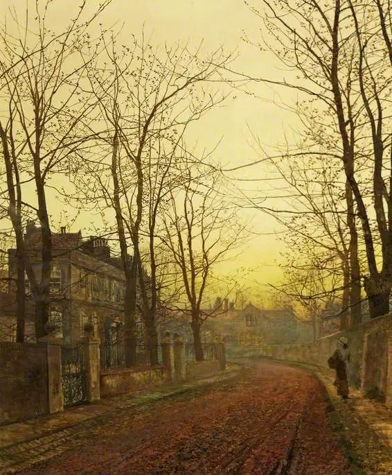 Um romance de outono - John Atkinson Grimshaw