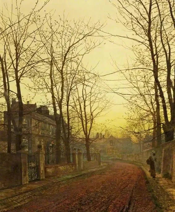 Um romance de outono - John Atkinson Grimshaw