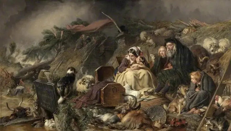 Uma inundação nas terras altas - Edwin Henry Landseer