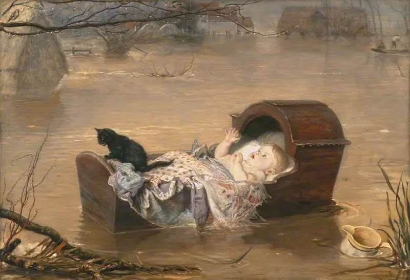 Uma enchente - John Everett Millais