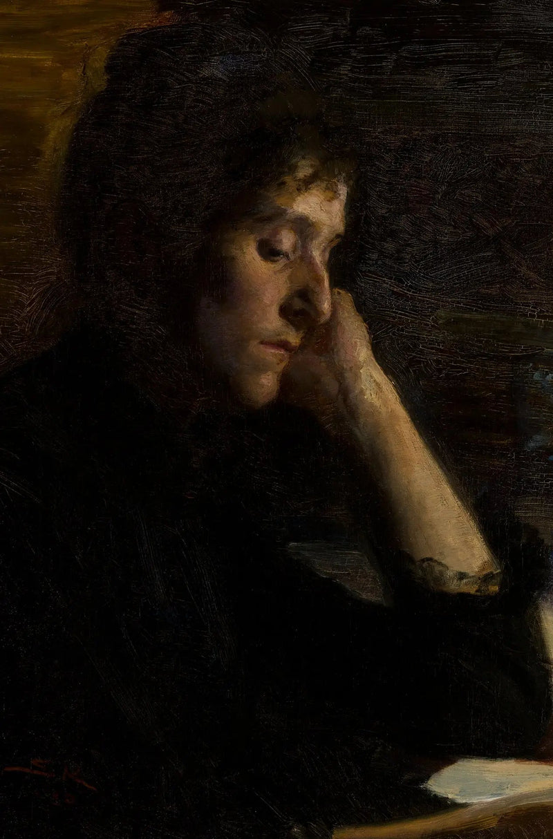 Uma jovem mulher lendo. - Peder Severin Krøyer