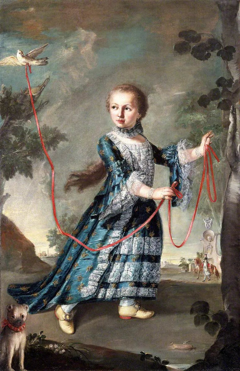 Uma jovem da família Gradenigo com uma pomba - Francesco Guardi