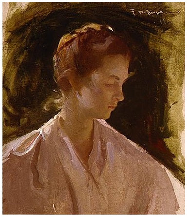 Uma jovem garota - Frank Weston Benson