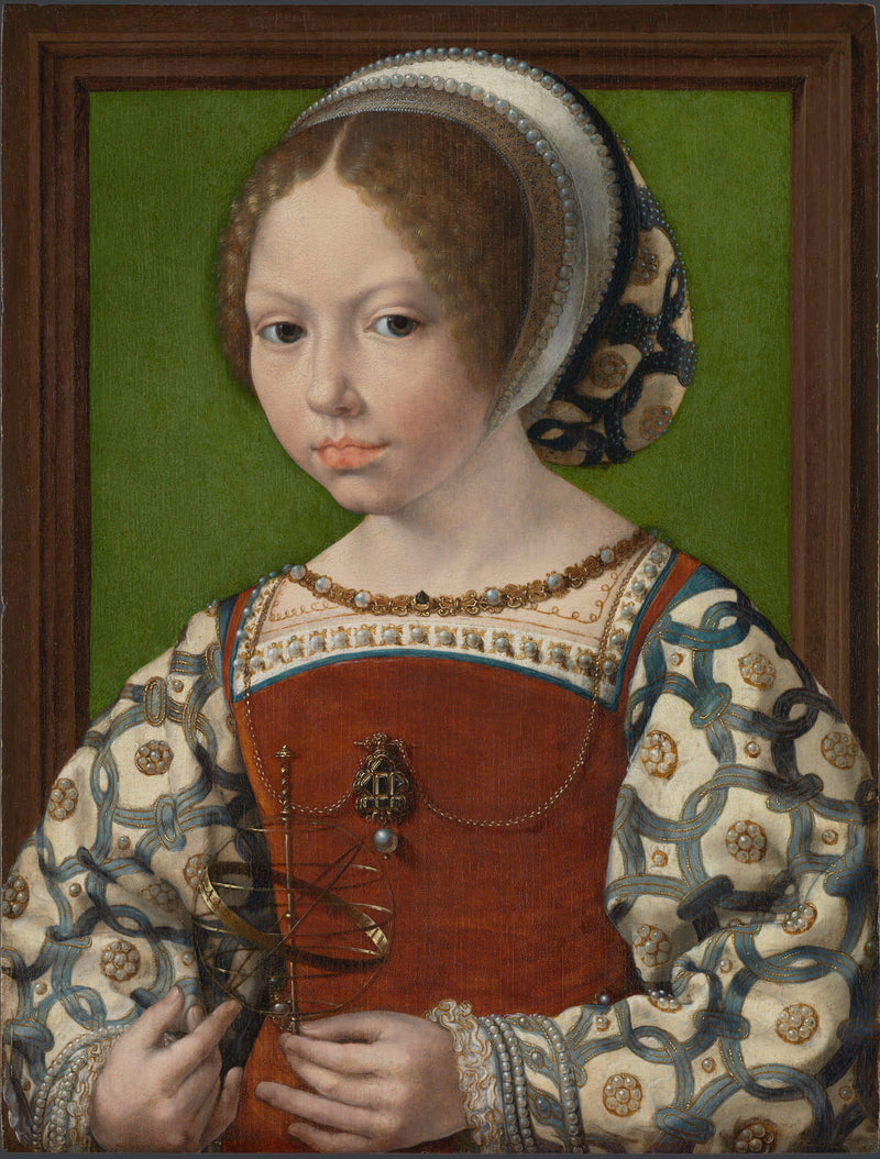 Uma jovem princesa (Dorothea da Dinamarca?) - Jan Gossaert