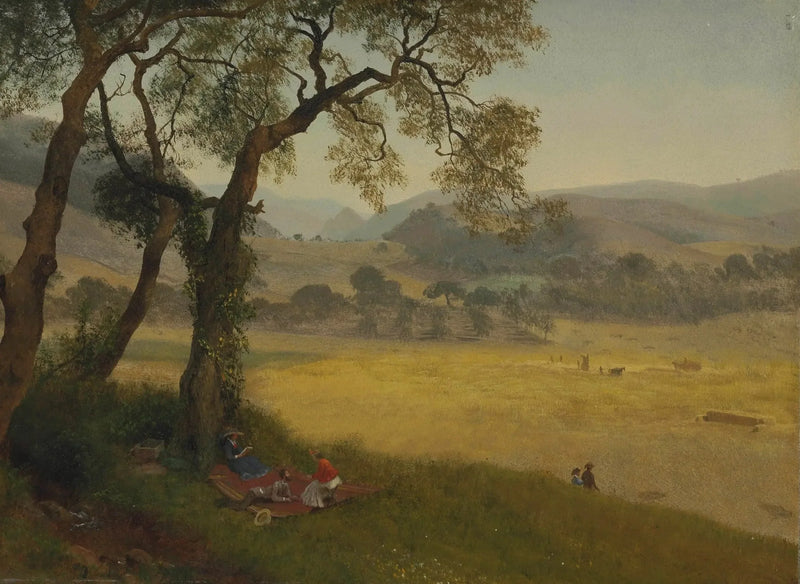 Um dia de verão dourado perto de Oakland - Albert Bierstadt