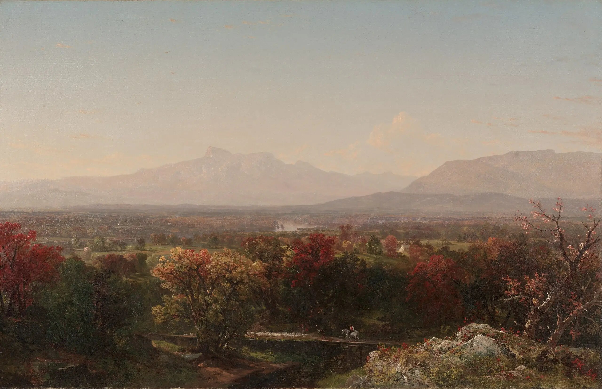 Une journée d’octobre dans les Montagnes Blanches - John Frederick Kensett - Alpha Reproduction