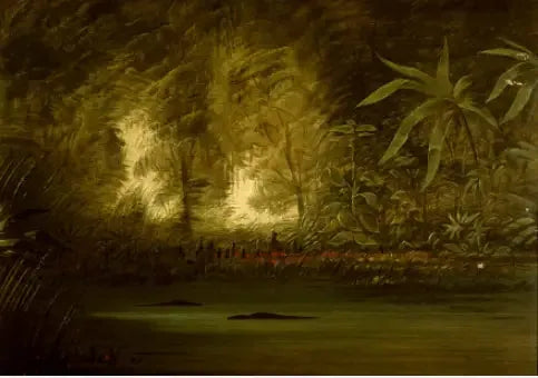 Uma lagoa do Alto Amazonas - George Catlin