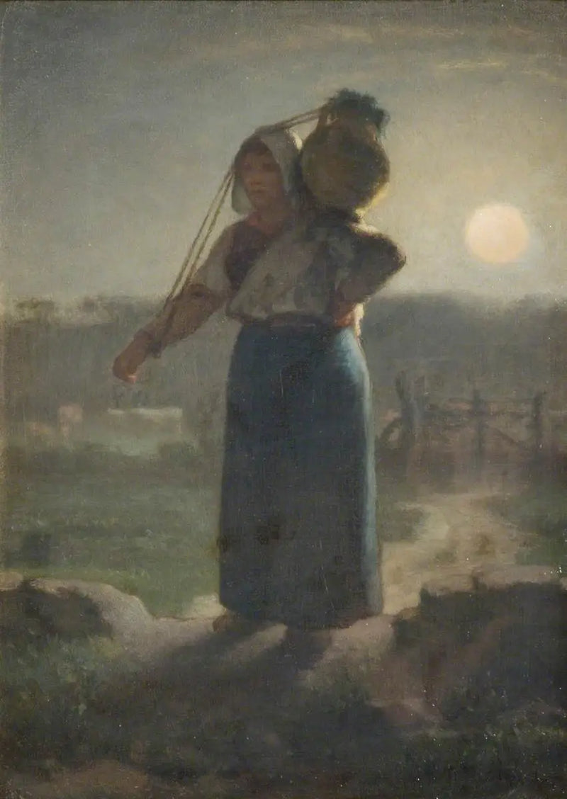 Uma leiteira - Jean-François Millet