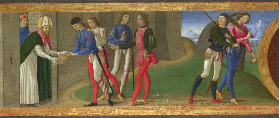 Uma lenda dos santos Justo e Clemente de Volterra - Domenico Ghirlandaio
