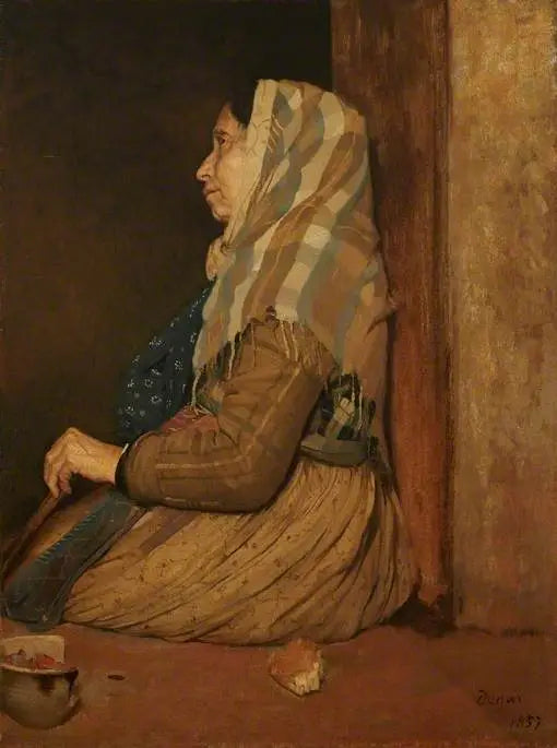 Uma mendiga romana - Edgar Degas