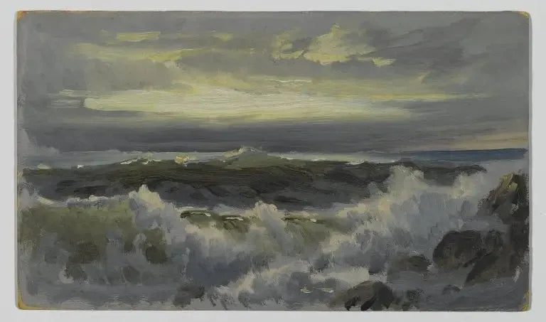 Um mar agitado - William Trost Richards
