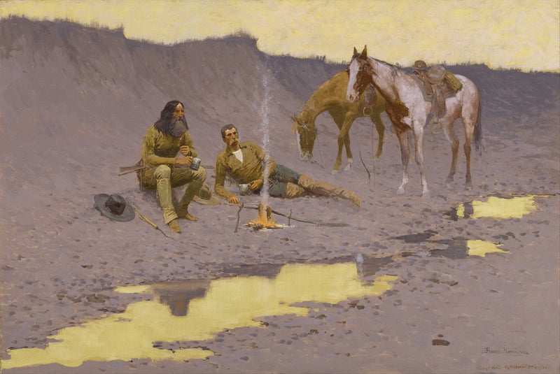 Um novo ano no Cimarron - Frederic Remington