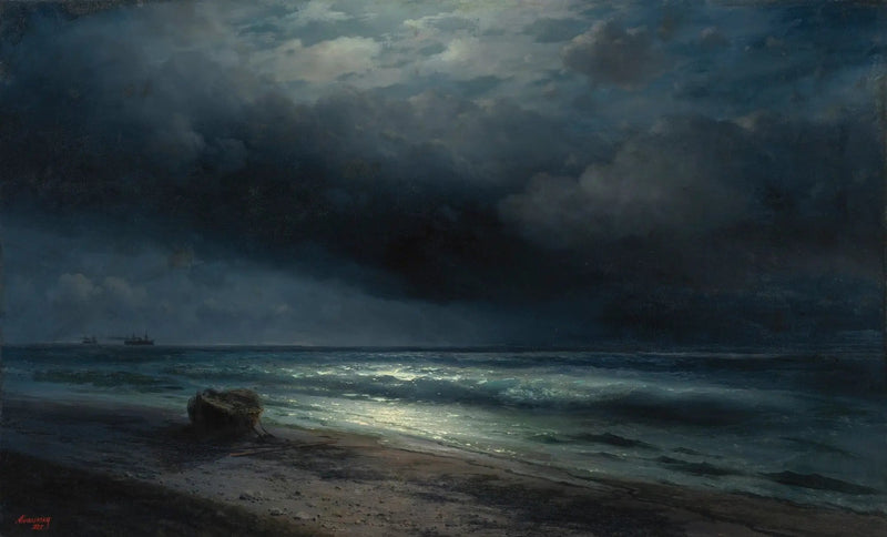 Uma noite de luar no mar - Ivan Aïvazovski