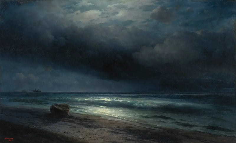 Uma noite de luar no mar - Ivan Aïvazovski