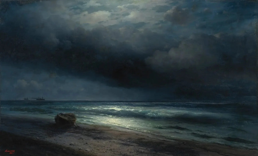 Uma noite de luar no mar - Ivan Aïvazovski