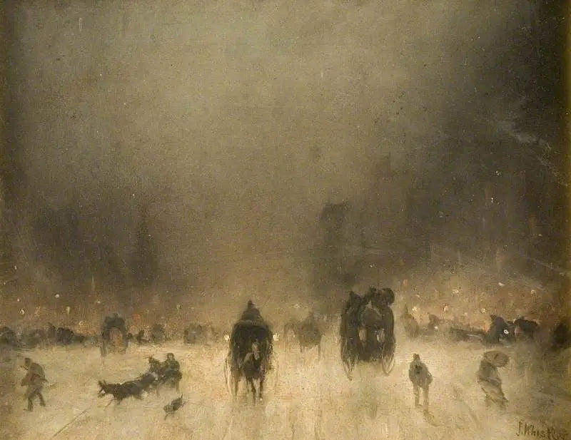 Uma noite nevoenta em Londres - James Abbott McNeill Whistler