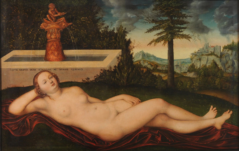 Uma ninfa em uma fonte - Lucas Cranach, o Velho