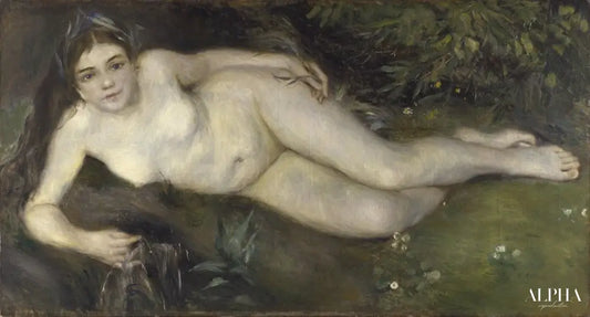 Une nymphe au bord d'un ruisseau - Pierre-Auguste Renoir - Reproductions de tableaux et peintures haut de gamme