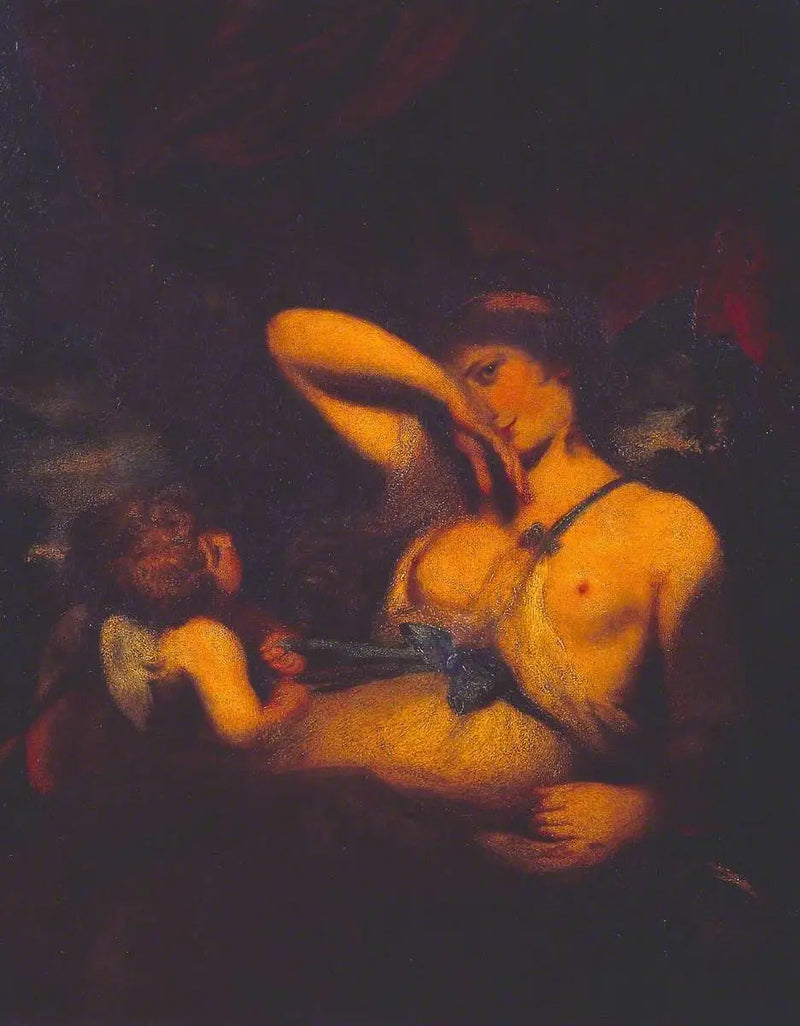 Uma ninfa e Cupido: « A serpente na grama » - Joshua Reynolds
