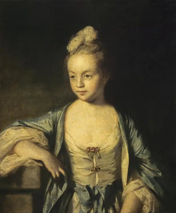 Uma pequena menina (talvez Lady Frances Scott, mais tarde Lady Douglas, 1750 - 1817) - Joshua Reynolds