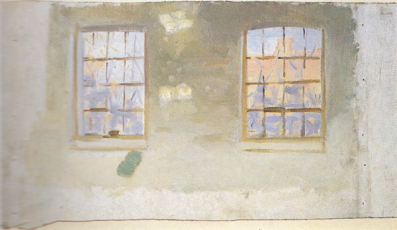 Uma peça com janelas grandes. Escritório - Anna Ancher