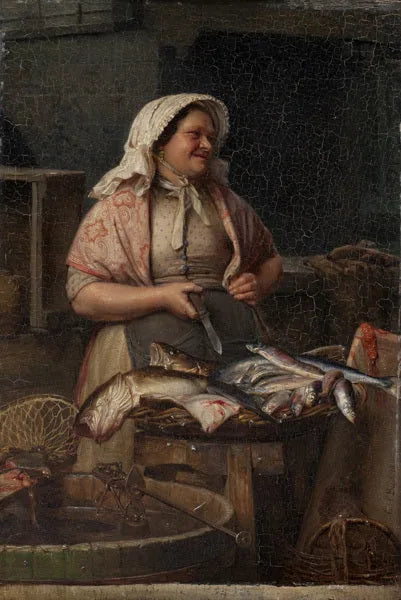Uma peixadeira - Carl Heinrich Bloch