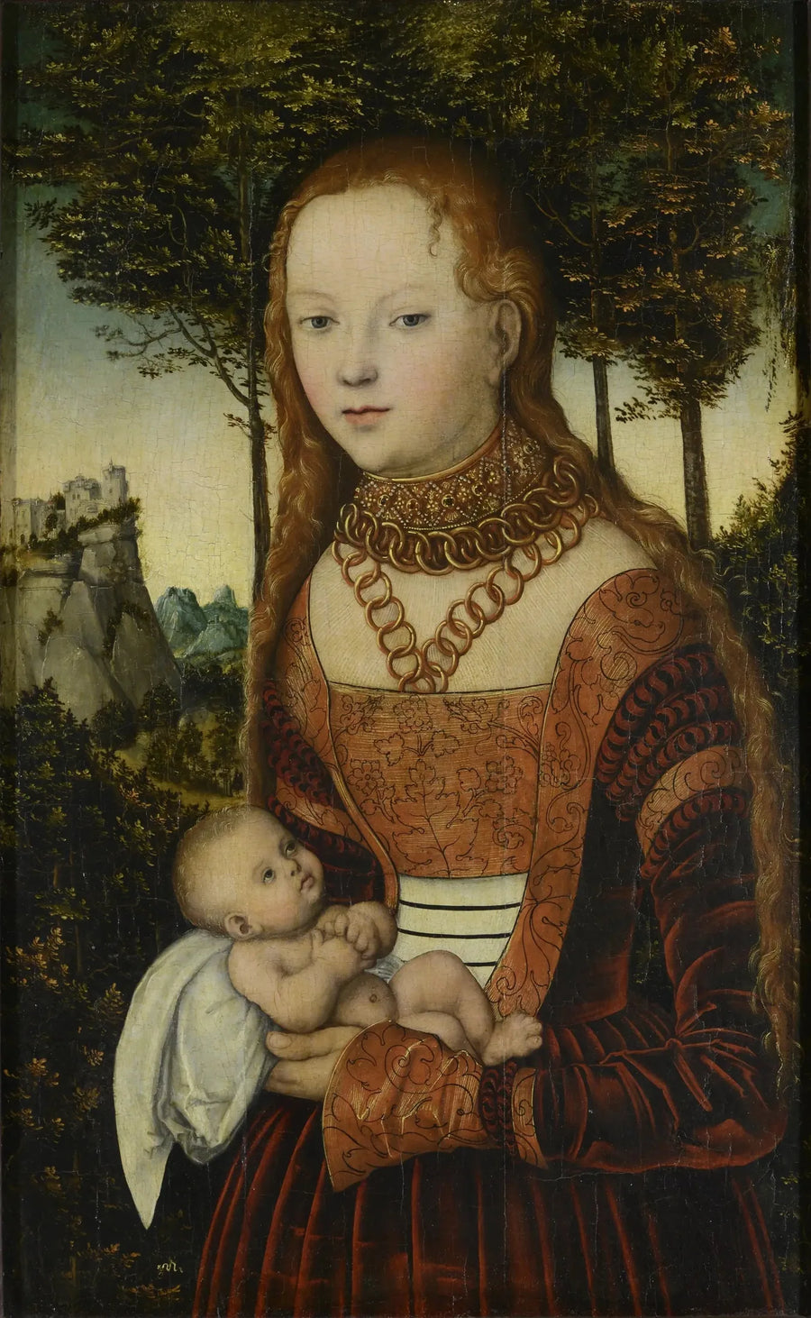 Uma princesa violada por São Crisóstomo - Lucas Cranach, o Velho