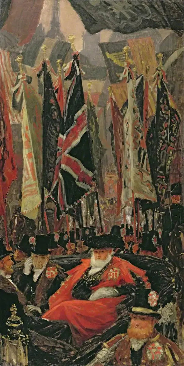 Uma procissão cívica descendo Ludgate Hill, Londres - James Tissot