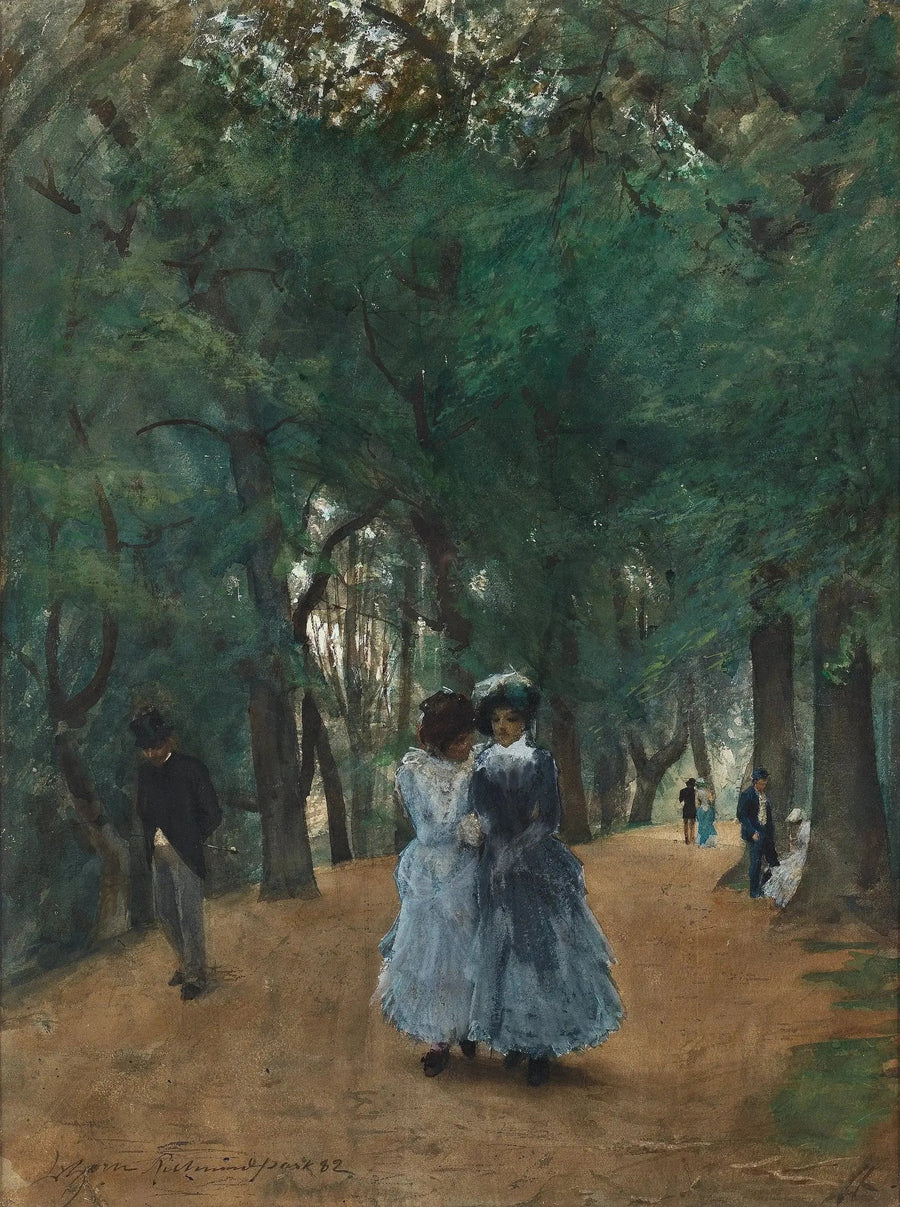 Um passeio no parque - Anders Zorn