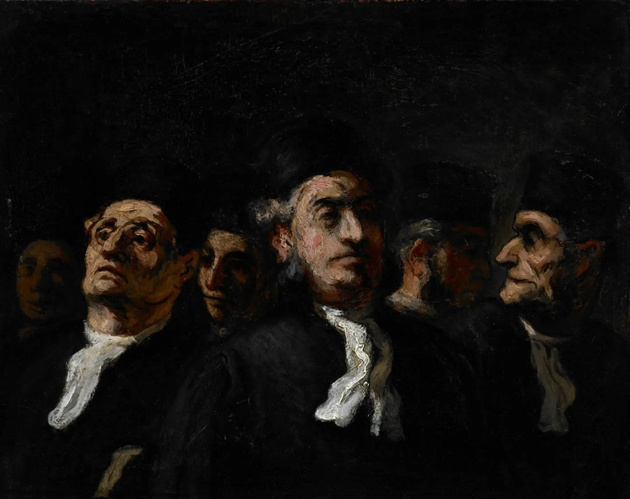 Uma reunião de advogados - Honoré Daumier