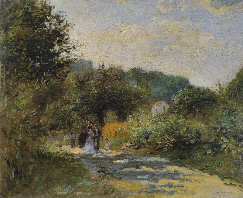 Uma estrada em Louveciennes - Pierre-Auguste Renoir