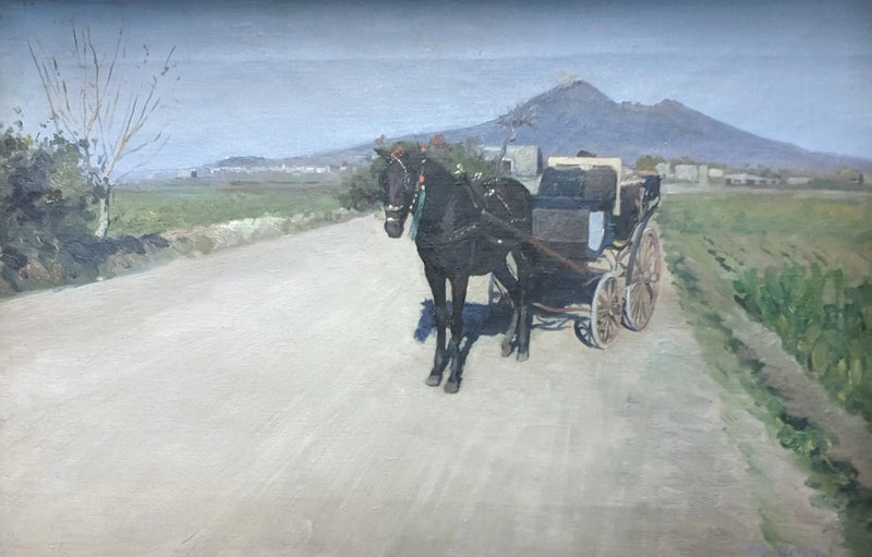 Uma estrada em Nápoles - Gustave Caillebotte