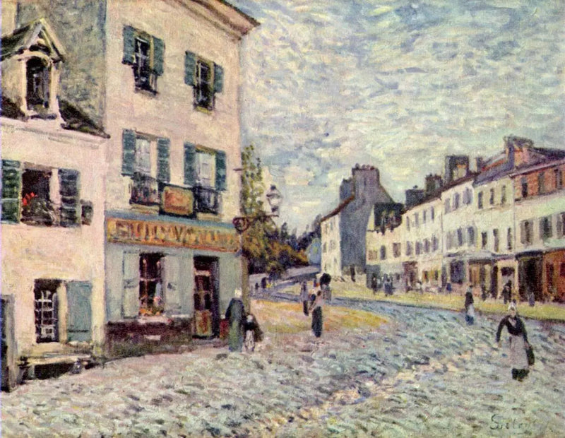 Uma rua em Marly - Alfred Sisley