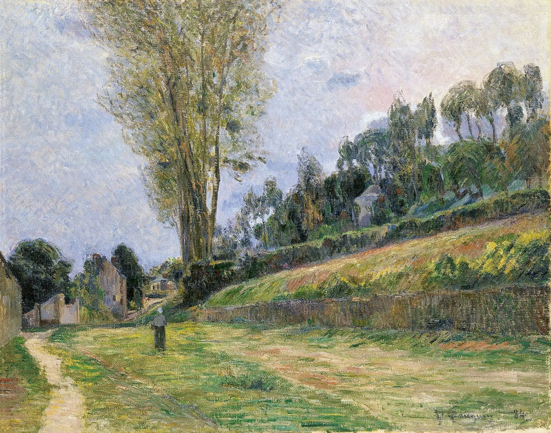 Uma Rua em Rouen, ou Personagem na estrada - Paul Gauguin